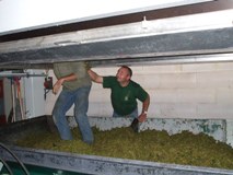 Chargement du pressoir 8000 du champagne PRat