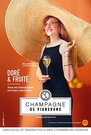 Champagne blanc de blanc fruité