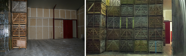 La cave avant et apres le tirage