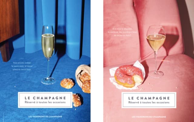 Nouvelle campagne de publicite des champagnes de vignerons