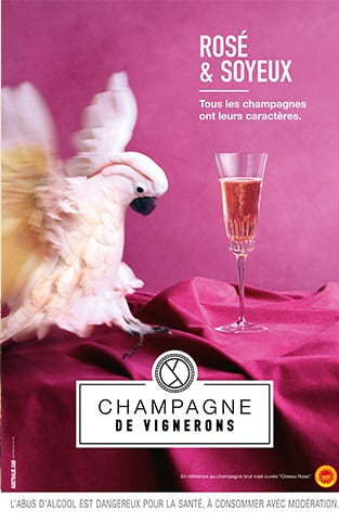 Champagne rosé de petit producteur 