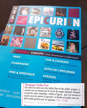 Champagne rose Yveline Prat degustation magasine Epicurien