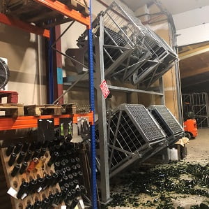 Probleme de remuage de bouteilles de champagne