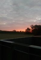 Lever de soleil sur le pressoir Prat