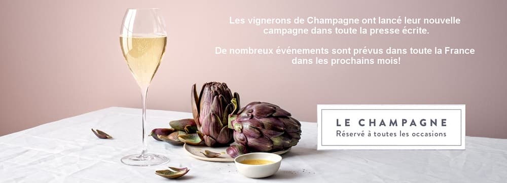 Campagne de publicit� par les vignerons de Champagne Le Champagne r�serv� � toutes les occasions