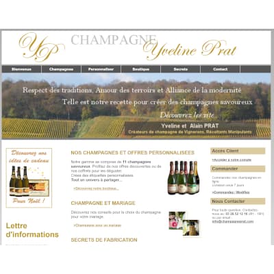 Site internet vente en ligne champagne prat 2011