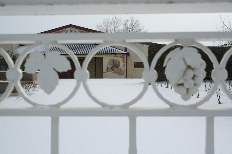celliers sous la neige