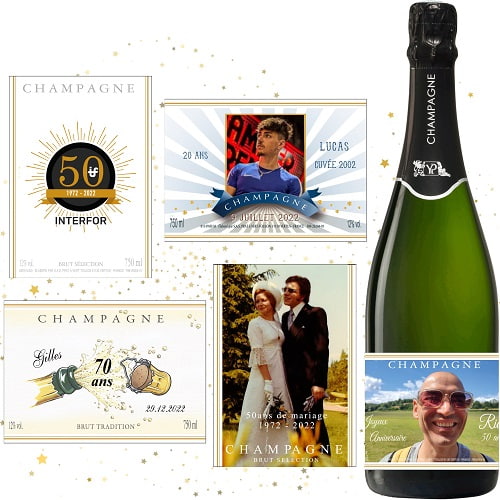 Champagne pour un anniversaire