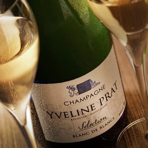 Champagne blanc de blancs of a small producer