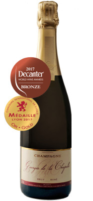 Champagne Georges de la Chapelle Rose medaille de bronze Decanter World Wine Awards
