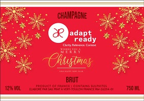 Etiquette personnalisee champagne avec photo pour noel