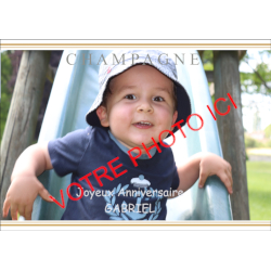 Champagne personnalisé pour anniversaire