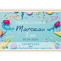 Champagne pour fete anniversaire homme