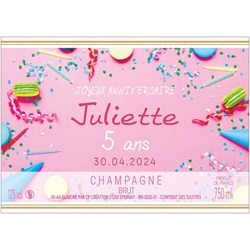 Champagne pour fte anniversaire ado