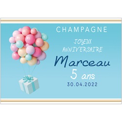 Visuel pour anniversaire homme up ballons et cadeau