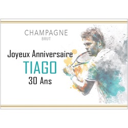 anniversaire pour fan de tennis