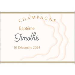 Etiquette personnalise pour bapteme
