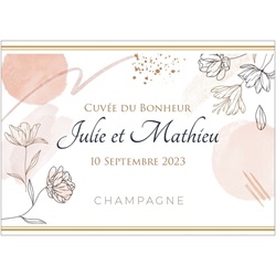 tiquette pour mariage jardin anglais rose