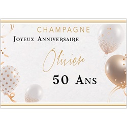 champagne personnalis avec une tiquette pour un anniversaire d entreprise 