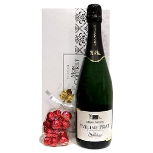 Panier garni champagne et chocolat