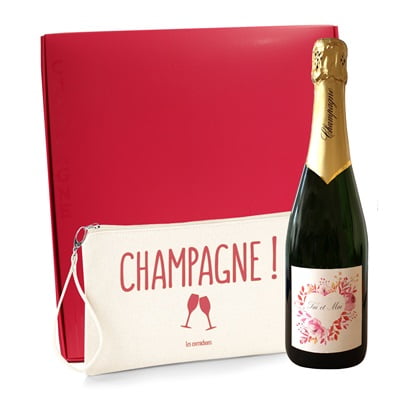 Cadeau original pour femme pour petite amie avec Champagne